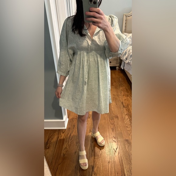 SONMER boho green/blue dress - Picture 2 of 12